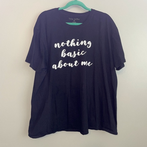 EUC Love Tribe Nothing Basic About Me Graphic Tee Size 3X - Picture 2 of 7